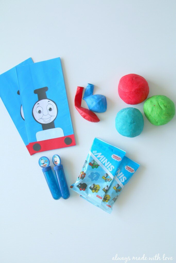 Homemade Thomas Party Bags