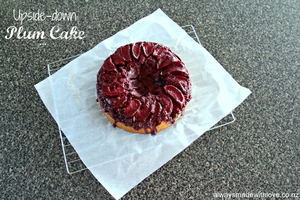 Upside-down Plum Cake 