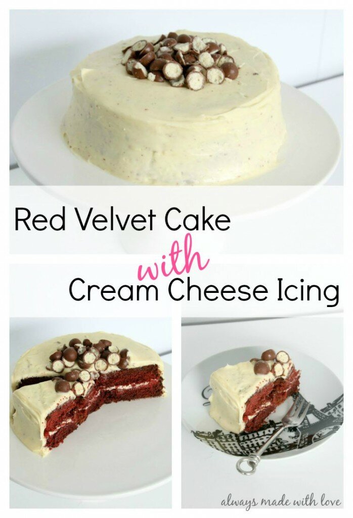 Red Velvet Cake With Cream Cheese Icing